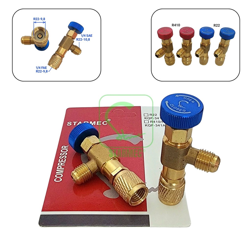 Kran Freon Can Tap Valve R22 KQF-341-C