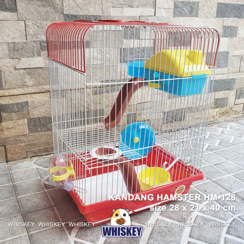 READY Kandang Hamster HM-128 Ukuran 28 x 21 x 40 cm Free Bublewrap Dan Kardus