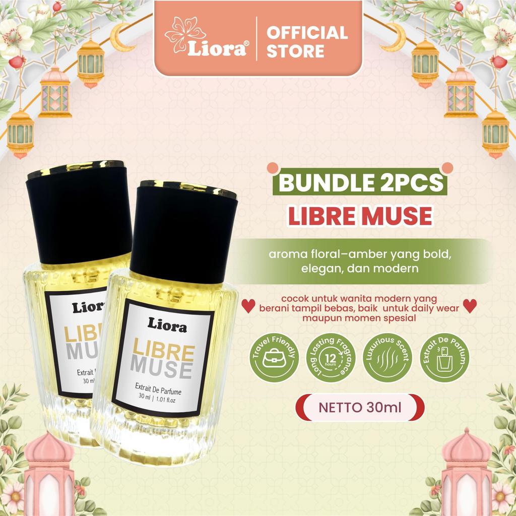 [Bundle hemat - 2PCS] LIORA Libre Muse Extrait De Parfume 30ML I Parfum dengan Bold & Elegan, Aroma 