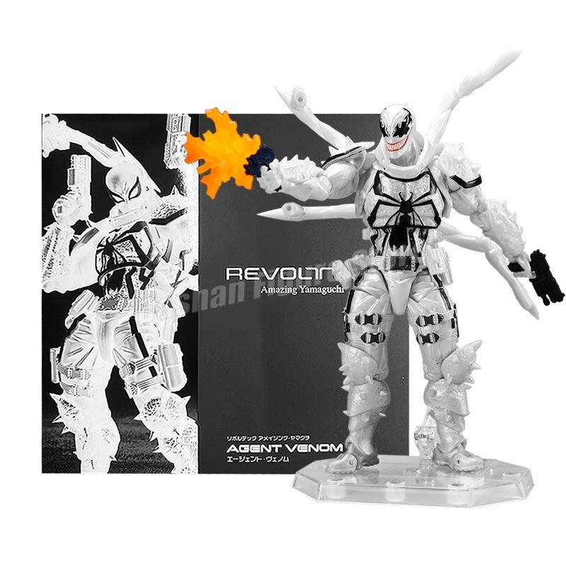 Revolte Agent Anti-Venom Action Figure Model Toys PVC Marvel Collection Amazing magui Agent Venom Eu