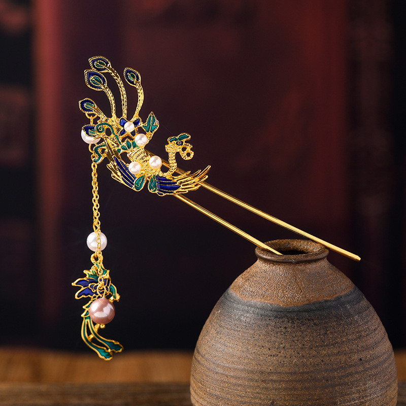 Phoenix Baru U Jepit rambut bergaya kuno untuk gaya rambut sanggul