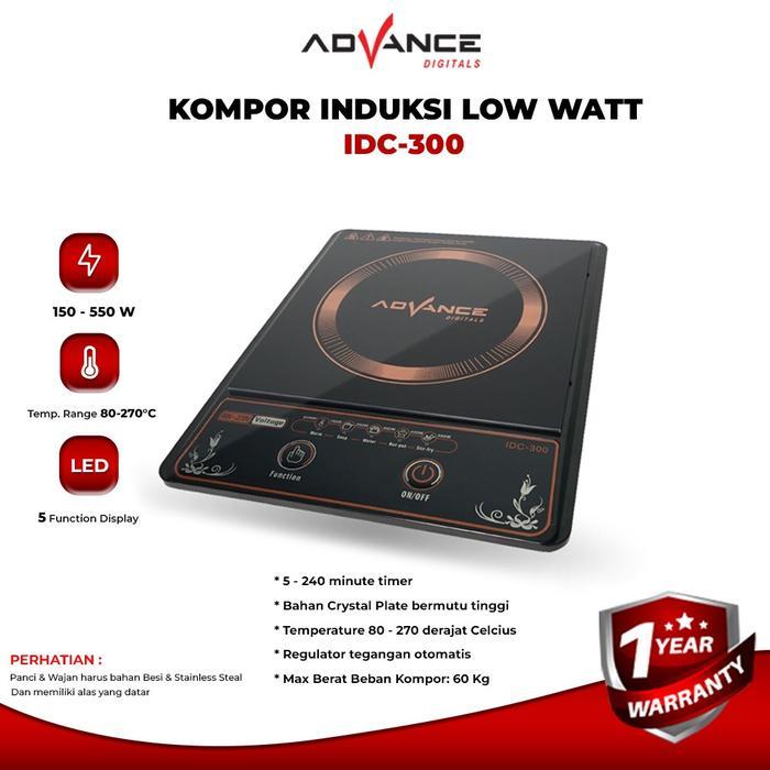 Advance IDC300 Kompor Listrik Induksi Portable Low Watt - IDC300