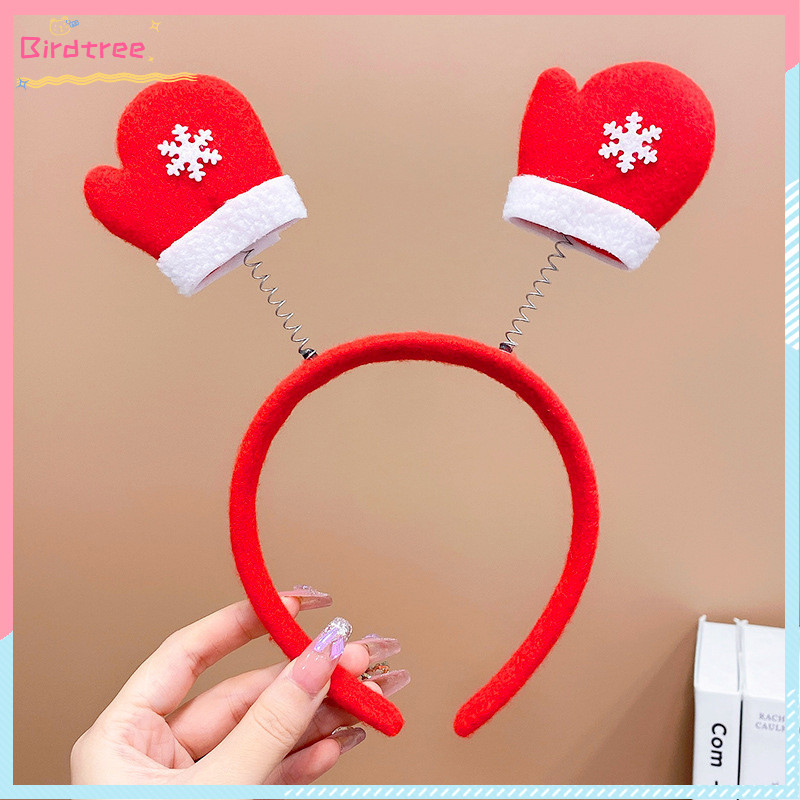 COD Bando Rambut Natal Dekorasi Pesta Anak Bando Rambut Tanduk Rusa Manusia Salju Ornamen Rambut