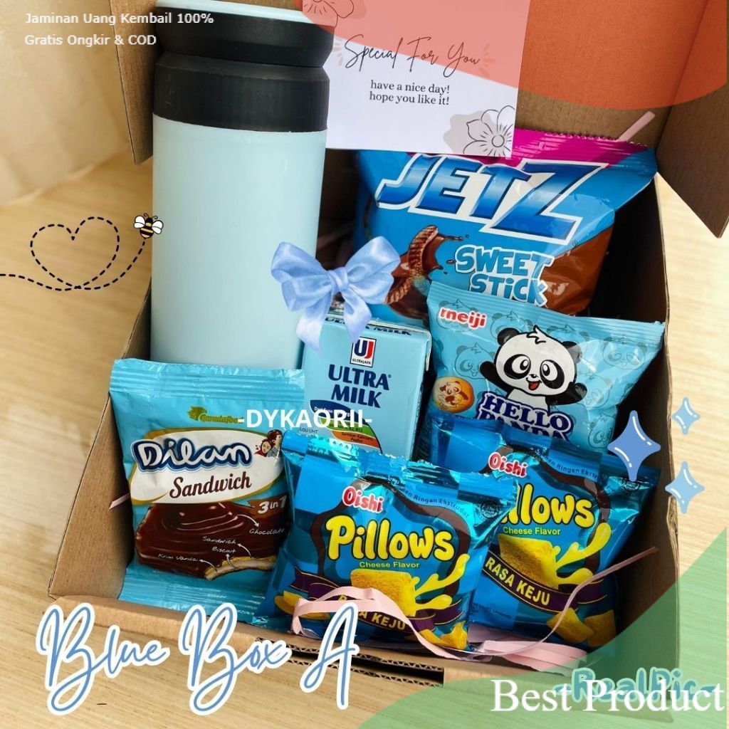 Hampers kado hampers snack botol Tumbler souvenir ulang tahun ultah anak dewasa bingkisan wisuda wed