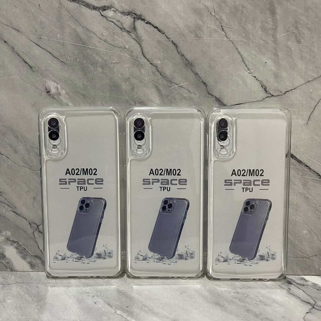 SoftCase Space SAMSUNG A02 M02 A02s A03s A10 A10s Case Bening Clear SPACE TPU Premium