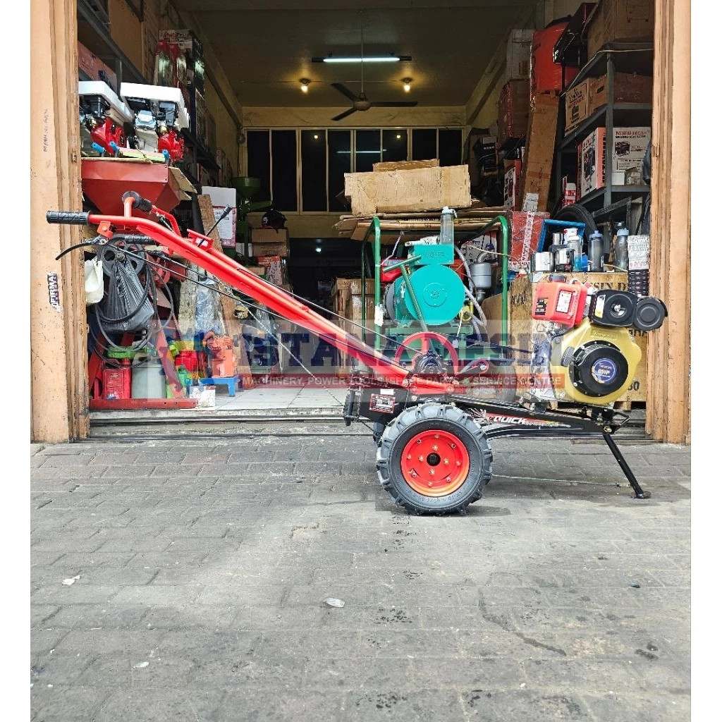 MESIN BAJAK SAWAH TRAKTOR TANGAN QUICK CAPUNG METAL COMPLETE MESIN DIESEL