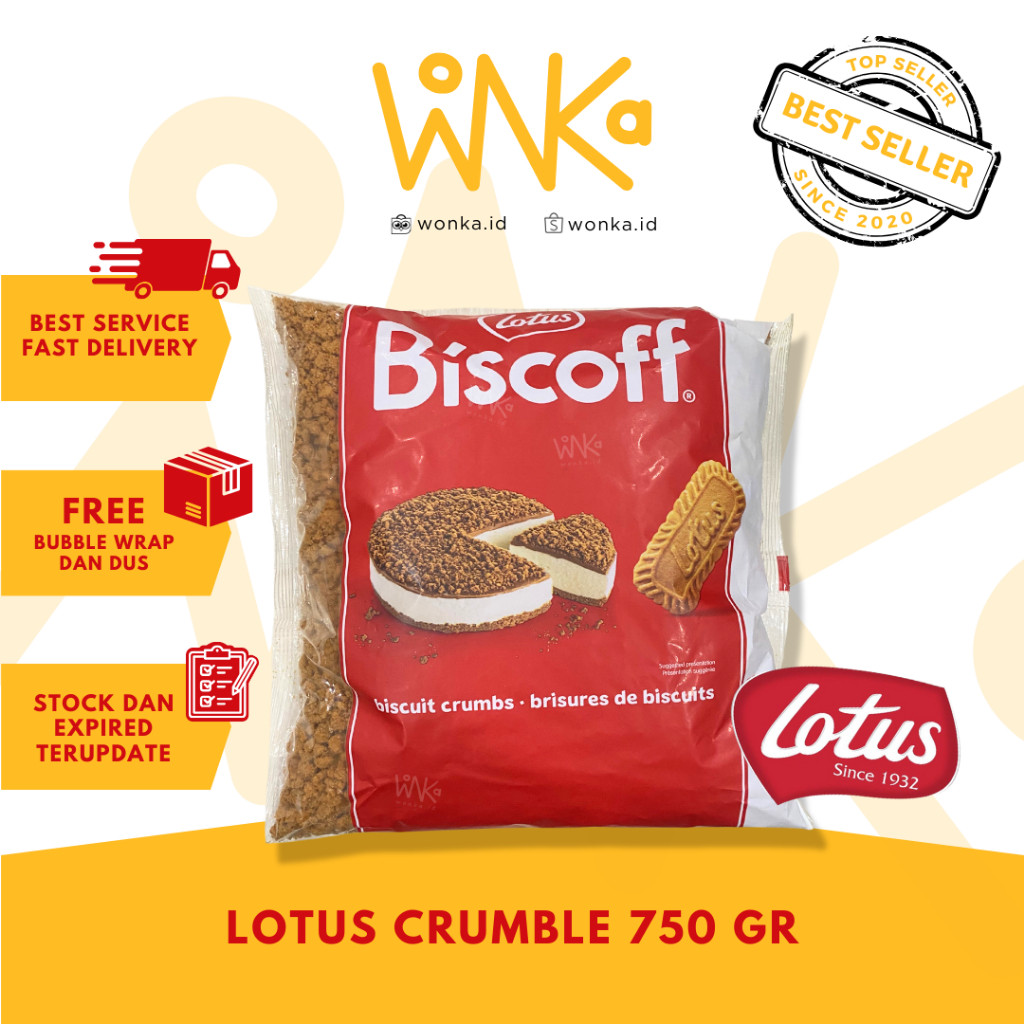 Lotus Bisoff Cookie Crumble - Dessert Topping Cheese Cake Biscuit