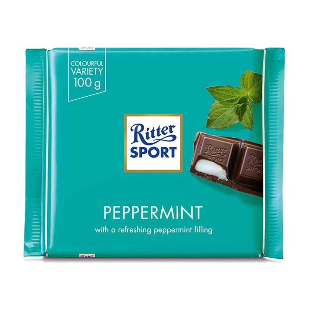 RITTER SPORT PEPPERMINT 100GR