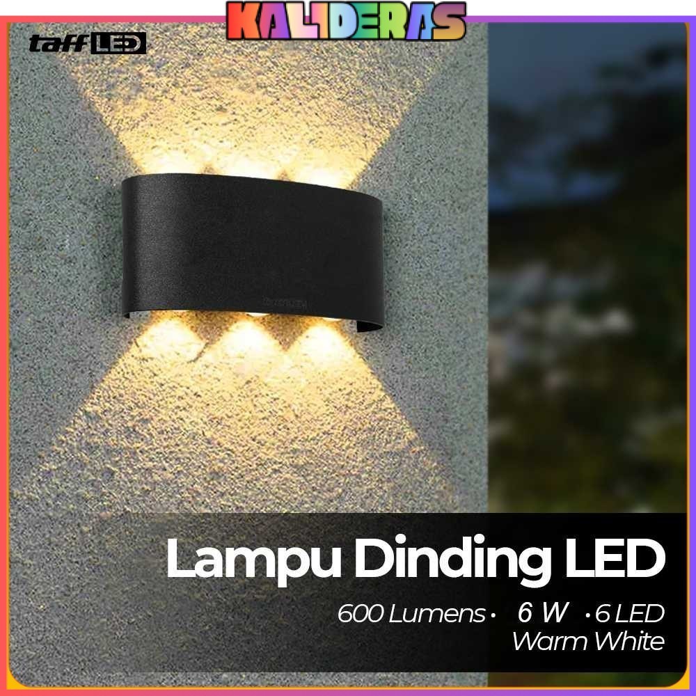 TAFFLED Lampu Dinding LED Indoor Plastic Body 6 LED Warm White 6W - 6T