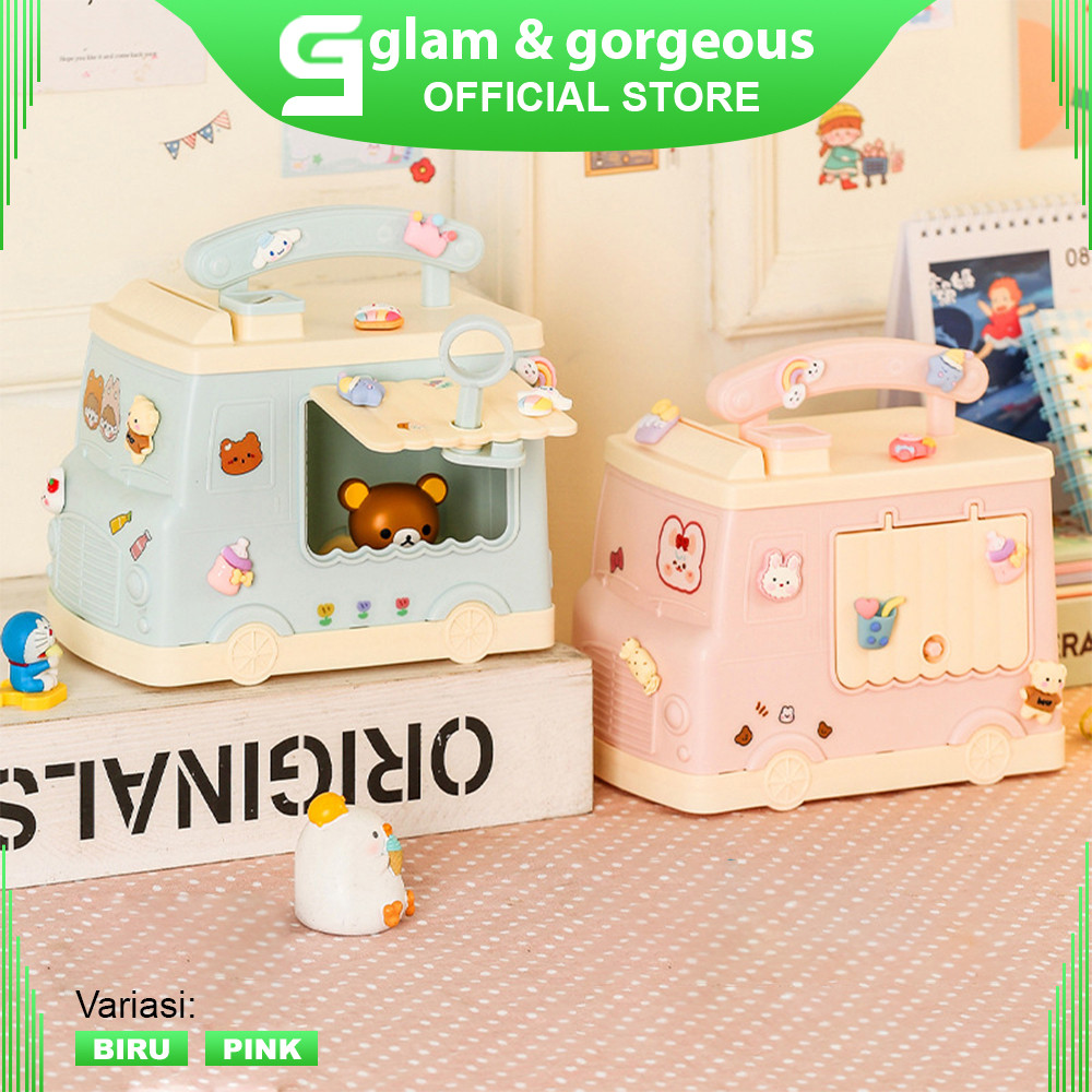 Celengan Tabungan Mobil Dengan Kunci Tempat Penyimpanan Koin Dan Uang Kertas - MB001