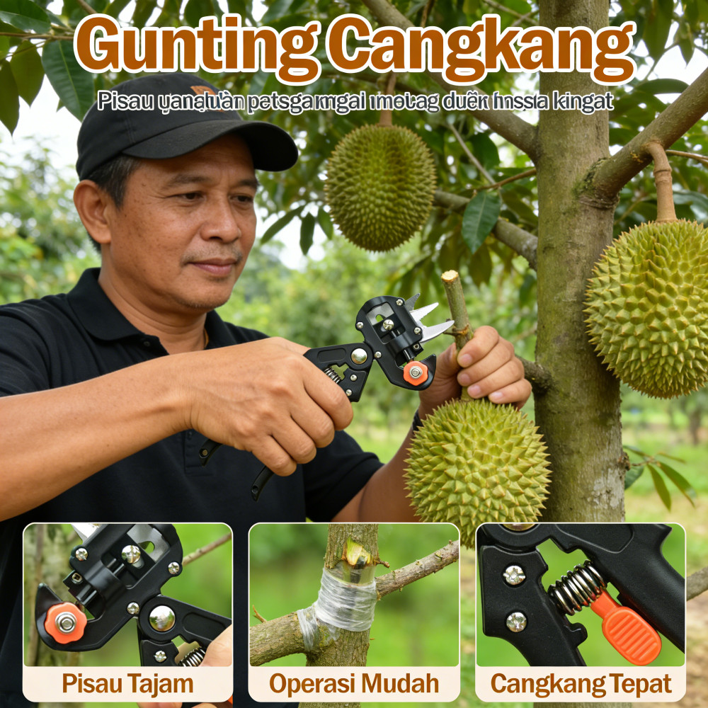 Peralatan okulasi bibit dan pohon buah Mesin pemangkasan dan okulasi Alat okulasi Pisau okulasi Gunt