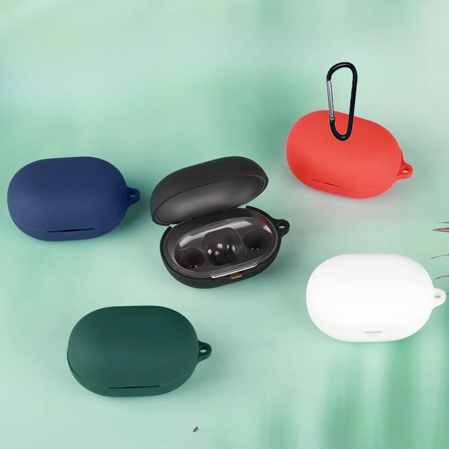 For SoundPEATS Clip1 Case Solid Color Silicone Shockproof Bluetooth Earphone Cover for SoundPEATS Cl