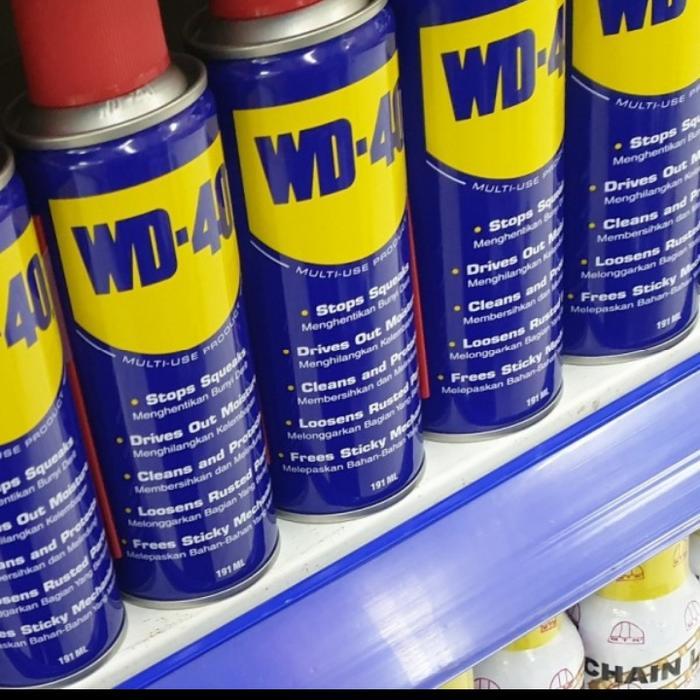 wd40 191ml cairan anti karat lubricant wd-40 191ml kaleng kecil wd 40