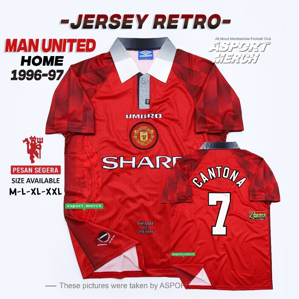 RETRO MU MAN UNITED RETRO HOME 1996 1997 UMBRO MU COBRA