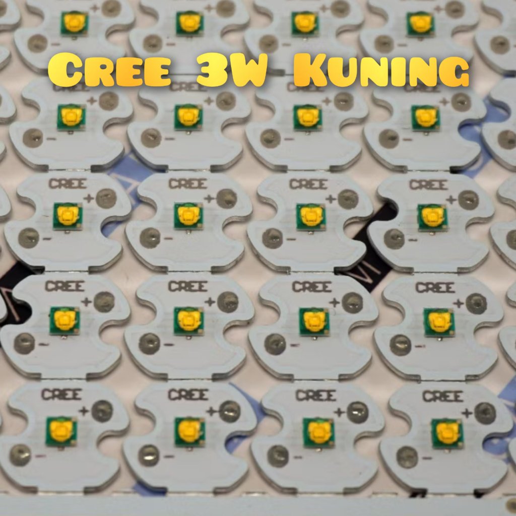 HPL LED CREE 3W Kuning XPE 3535 SUPER BRIGHT Flashlight Led Senter