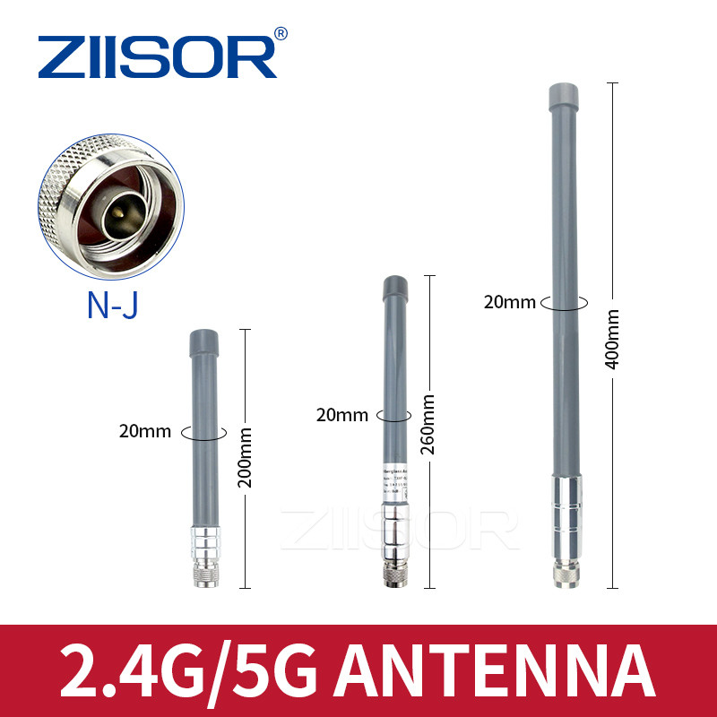 Outdoor 2.4GHz 5.8GHz Wifi Antenna Dual Band N Male Fiberglass 5G Antennas Wifi Extender for Hotspot