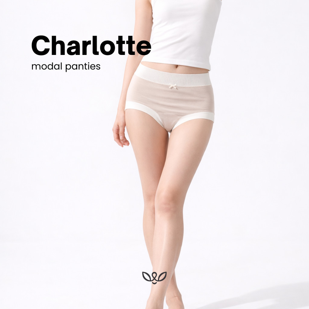 WERME - CHARLOTTE MIDWAIST COTTON MODAL PANTIES  / PASTEL COTTON PANTIES