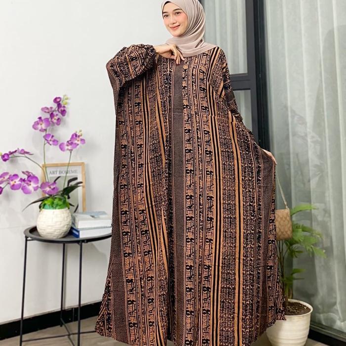 Exclusive Sale (BISA COD)Gamis kaftan pamella jumbo rayon premium Muslim Nyaman Gamis Tebal Dress Mo