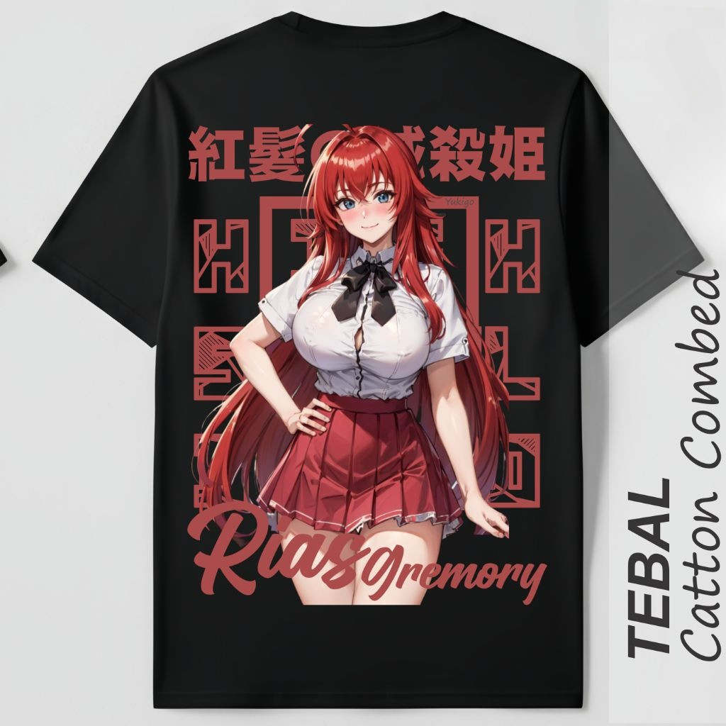 Kaos Rias Gremory Anime Distro