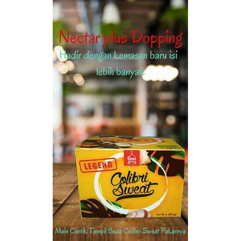 COLIBRI SWEAT LEGEND 1BOX ISI 16 SACHET COLIBRI SWEAT  Legend