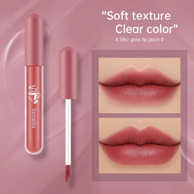 BPLameila Liquid Lip Glaze Lipstik Tahan Lama Matte Velvet Lip Tint Lipstik Matte Velvet Lembut