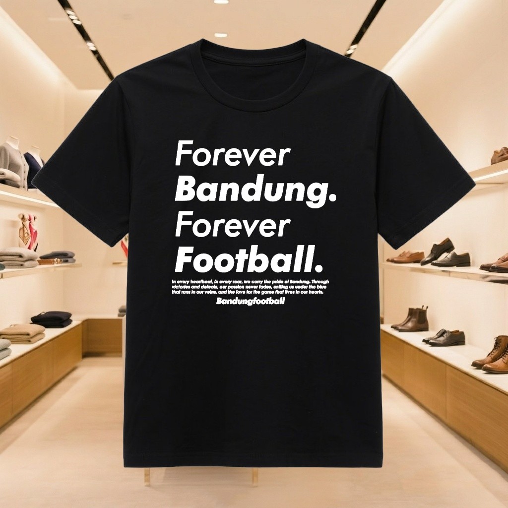 Kaos Bandung Pride Forever Football Baju Kaos Tulisan Keren Aesthetic Distro Hitam Unisex Cotton Com