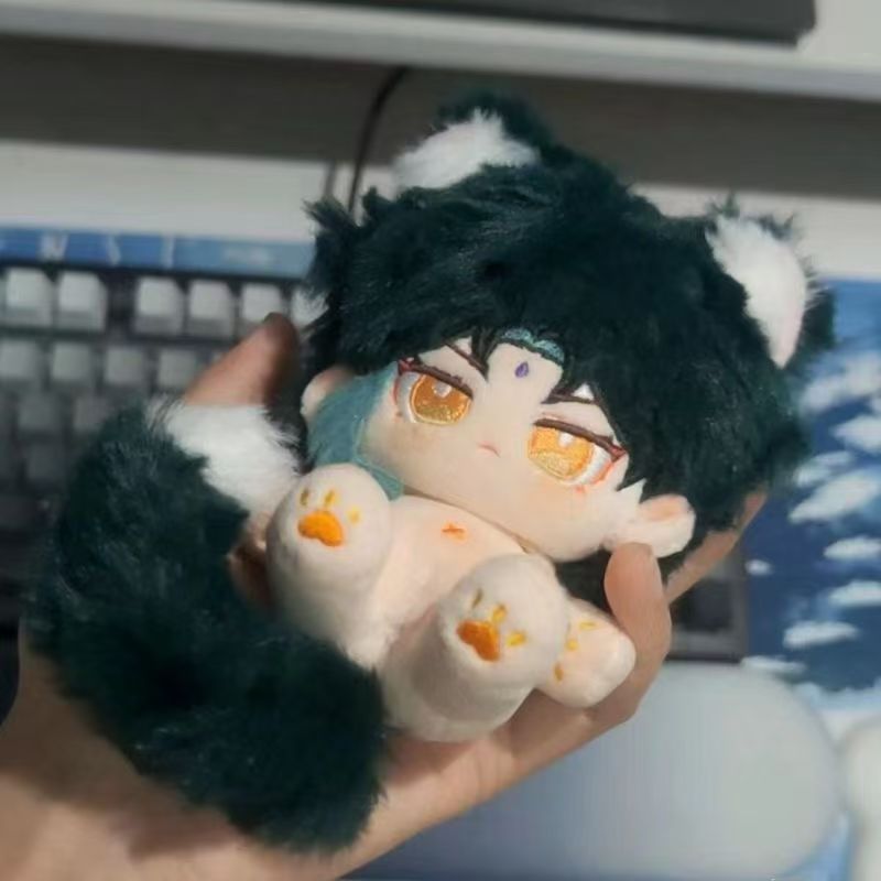 10CM Genshin Impact Xiao Plush Keychain Cotton Doll Backpack Pent Decoration Game Periphey Collectio