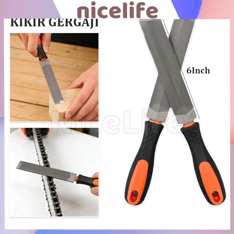 6Inch Kikir Gergaji Alat Asah Gergaji / Kikir Gergaji T12 Gergaji Flat Besar File Alat