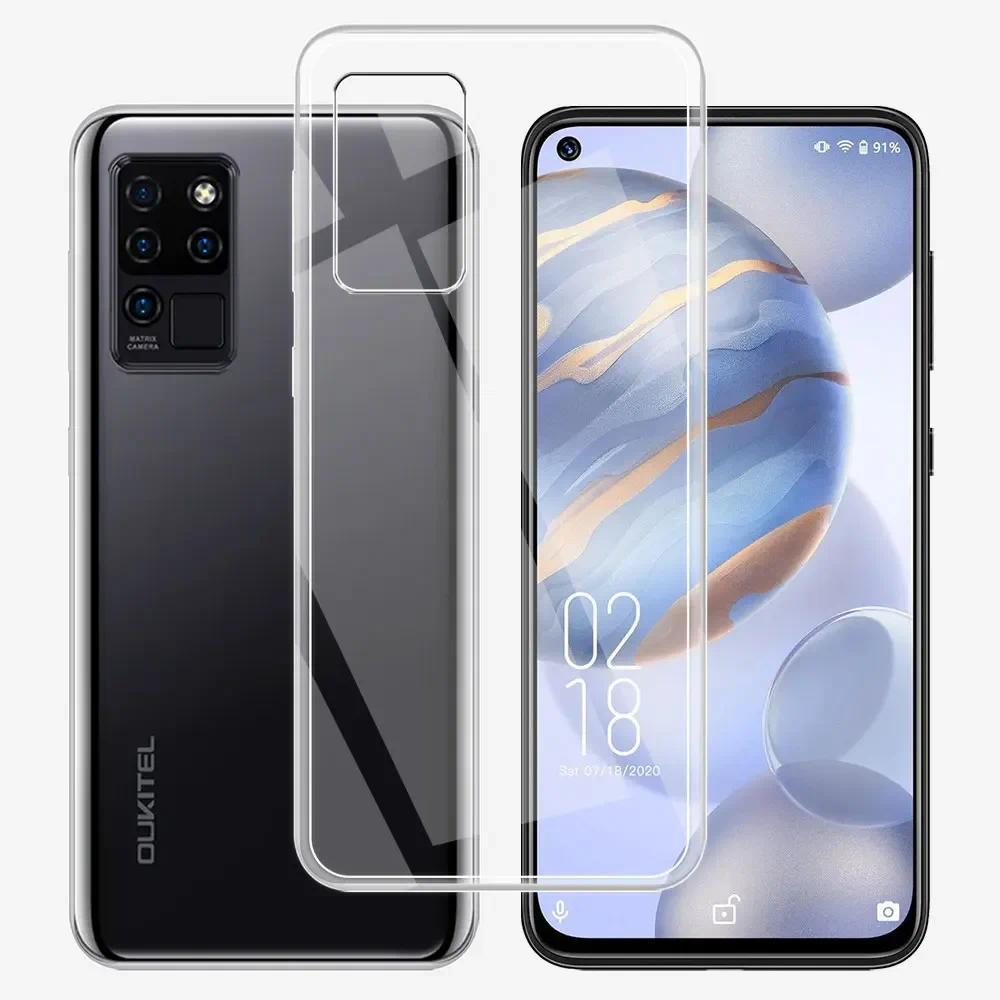 For Oukitel C21 Pro Case Clear Silicone Soft TPU Cover For Oukitel C21 Funda Ultra Thin Coque For Ou