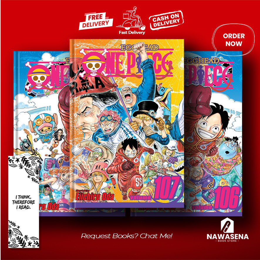 One Piece, Vol. 101 - 107 (Komik Manga) by Eiichiro Oda (English Version)