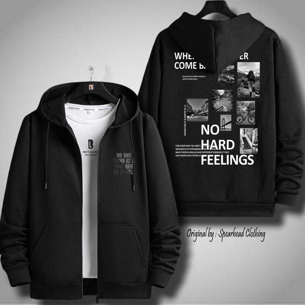 DELISTORE Jaket Hoodie Pria Wanita Zipper Distro Bandung Original Physico Terbaru Bahan Cotton Fleec