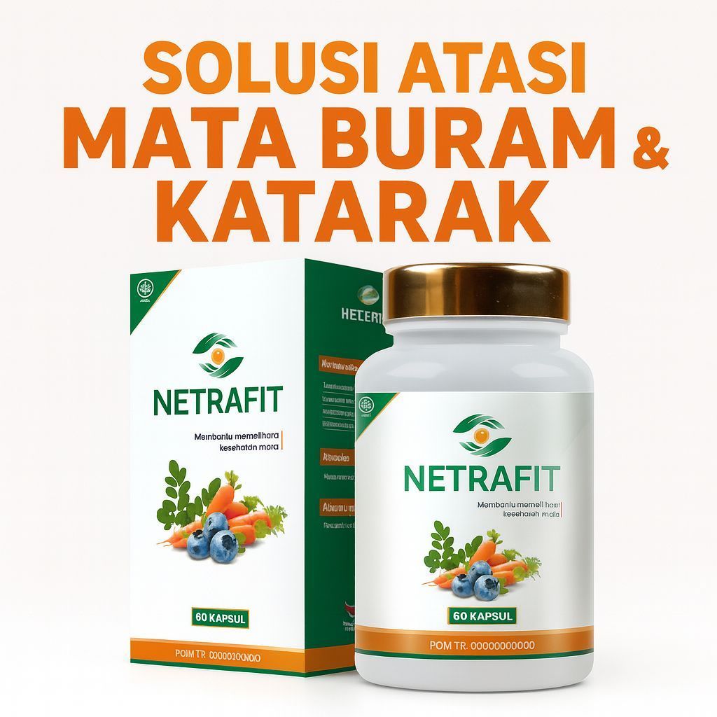 Netrafit Obat mata rabun Herbal Multivitamin Kesehatan Mata mengobati mata Rabun Katarak Asli Origin