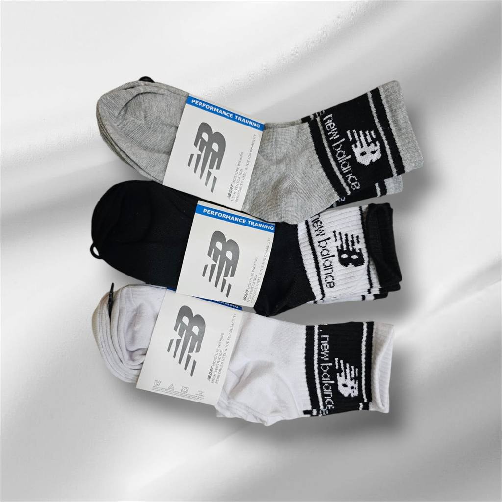 Kaos Kaki NB Kaos Kaki Cowok Cewek Sport Socks Tebal Quarter Cutting Mata Kaki Unisex Pria Wanita Or