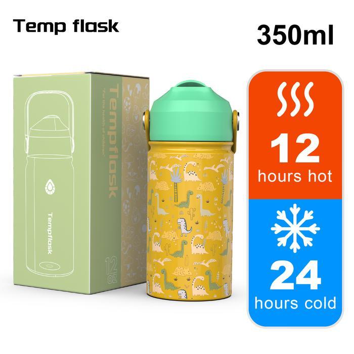 Mawar wangi Tempflask TUMBLER  ANAK SEDOTAN 350ml  BAJA 304 FOOD GRADE  TAHAN  24 JAM  ANTI TUMPAH  