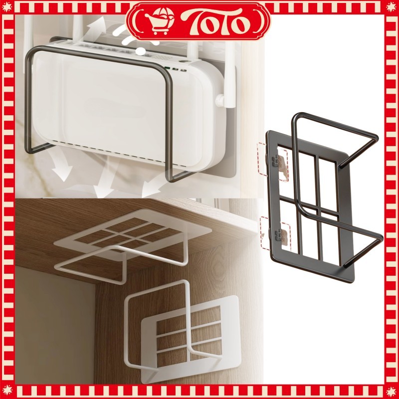 Tempat Modem Dan Router WiFi Rak Gantung Dinding Universal Pemasangan 3 Detik Tanpa Bor Untuk STB Da