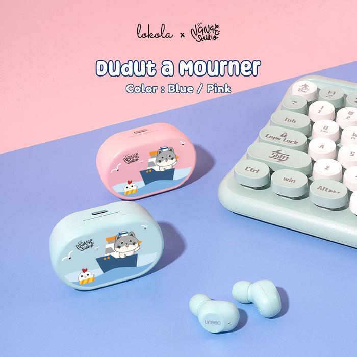 TWS Bluetooth Eahone 5.1 Lokola by Uneed x Nanae Studio Bass Blue Eauds  Wireless - Dudut a Mourner,