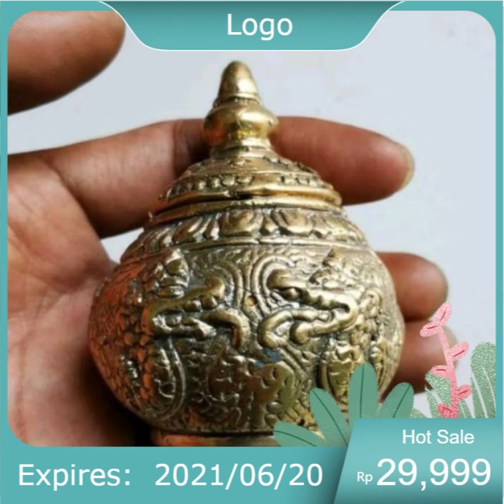 Guci Kuningan Antik Motif Naga Cupu