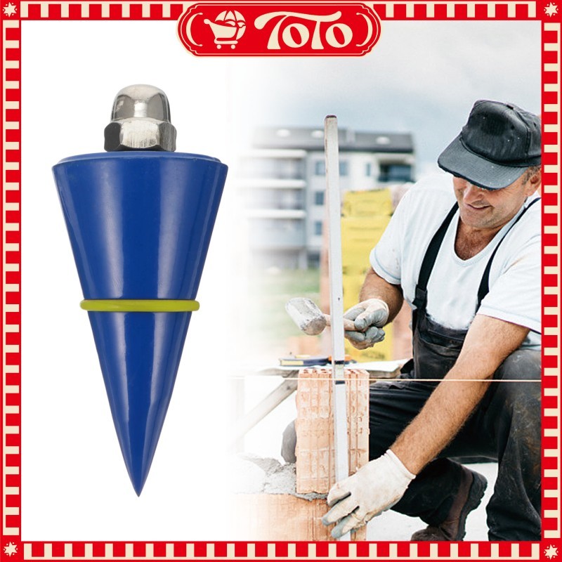 Plumb Bob Besi 500gr Lot Tukang Kerucut Alat Ukur untuk Konstruksi Bandul Timbangan Bangunan