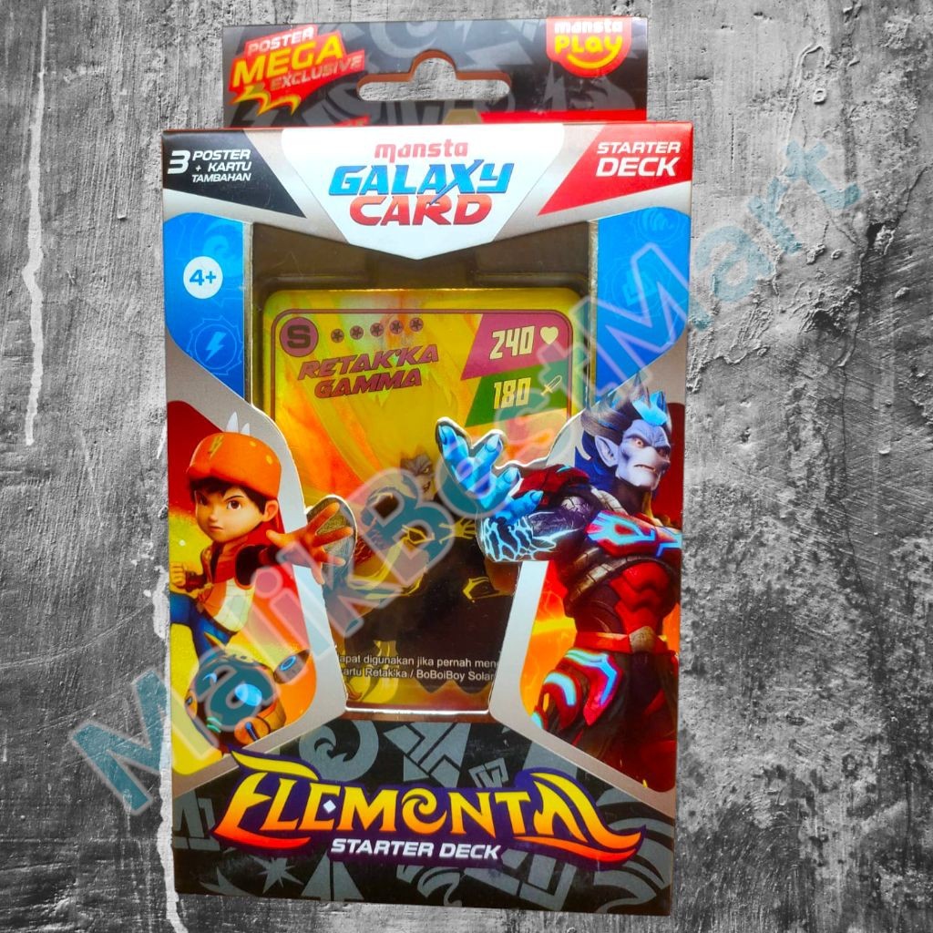 Boboiboy Monsta Galaxy Card Starter Deck Elemental Indonesia Version