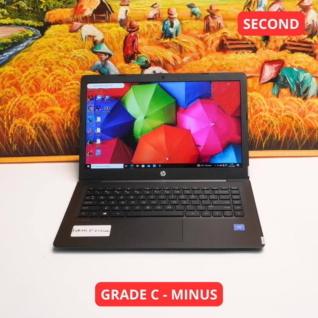 HP STREAM LAPTOP 14-CB 1XXX CELERON N4000 4 GB (14") GRADE C - MINUS LAPTOP SECOND ORIGINAL SINAR MU
