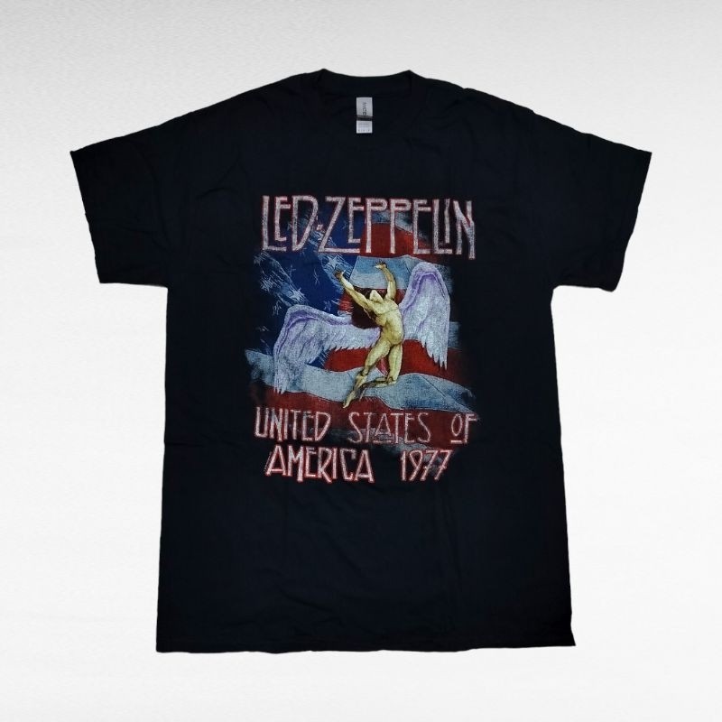(COD) Tshirt LED ZEPPELIN - STARS N STRIPES USA 77