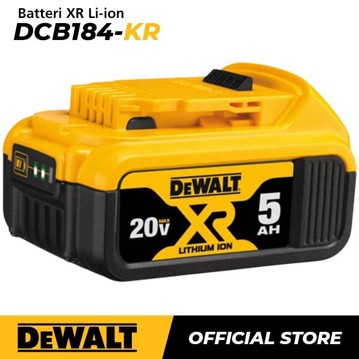 Dewalt Battery Li-Ion / Baterai 18/20 Volt 5.0Ah DCB184 - DCB184-KR