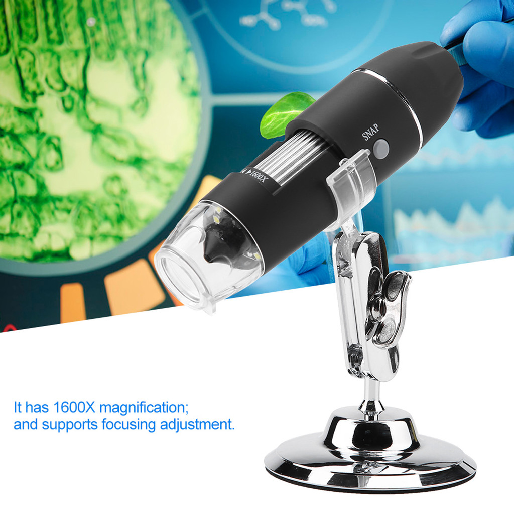 1600X Microscope 2MP Magnifier Electronic Magnifier USB Microscope Handheld Electronic Microscope 16