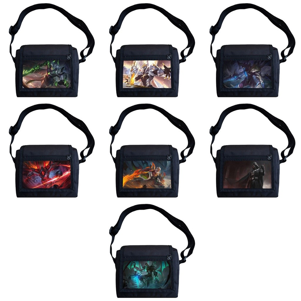 Tas Selempang Mini Arfachi Bahan Kanvas Waterproof Pria Wanita Motif Argus MLBB Mobile Legend