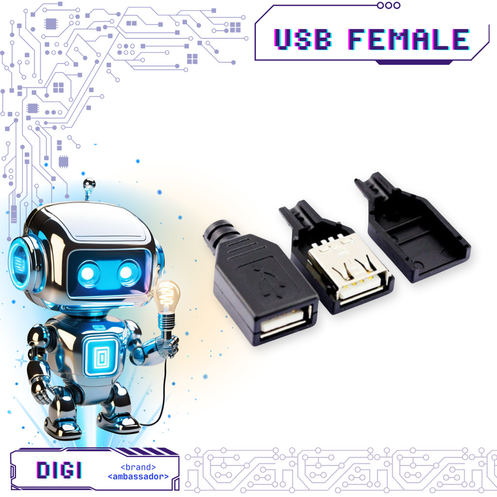 USB Socket Female - Konektor USB - Digibot