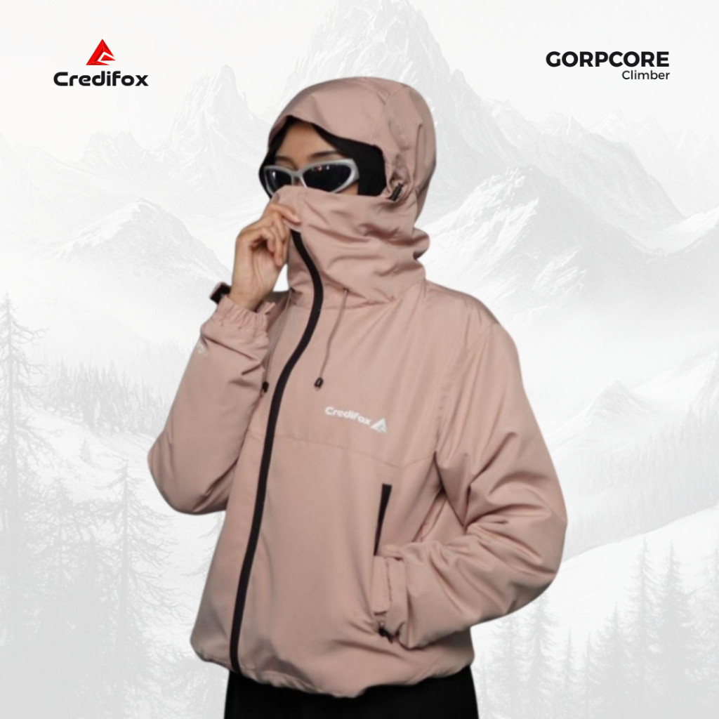 CREDIFOX Jaket Gorpcore Climber Series - Jaket Gunung Gorpcore - Gorpcore Jacket