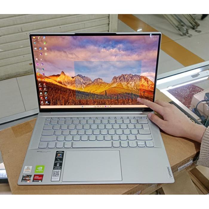 laptop Leptop Desain Gaming Yoga Slim 7 Carbon 14ACN6 Ryzen 7 5800U 16GB 1TB SSD MX450 OLED TOUCSCRE