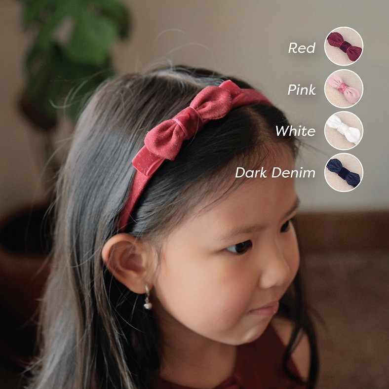 Noelle Bow Headband - Bando Anak |  Bando Bayi  | Bando Anak Perempuan | Bando Anak Perempuan Lucu |