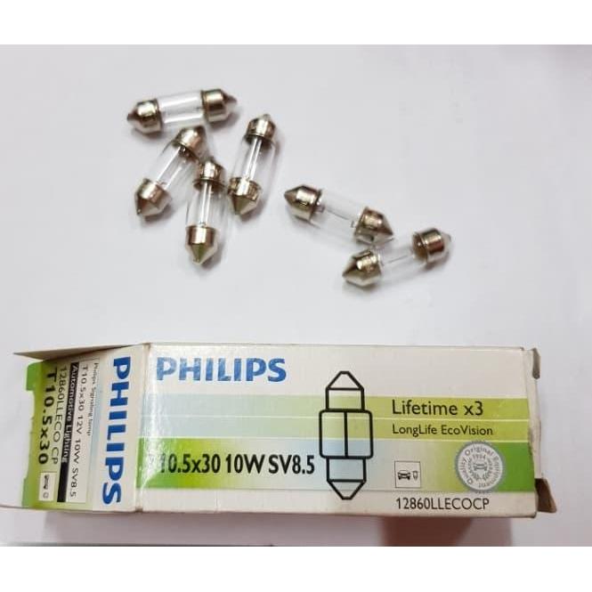 Lampu Plafon Mobil / Lampu Cabin Universal Merk Philips 12 v 10 w quality