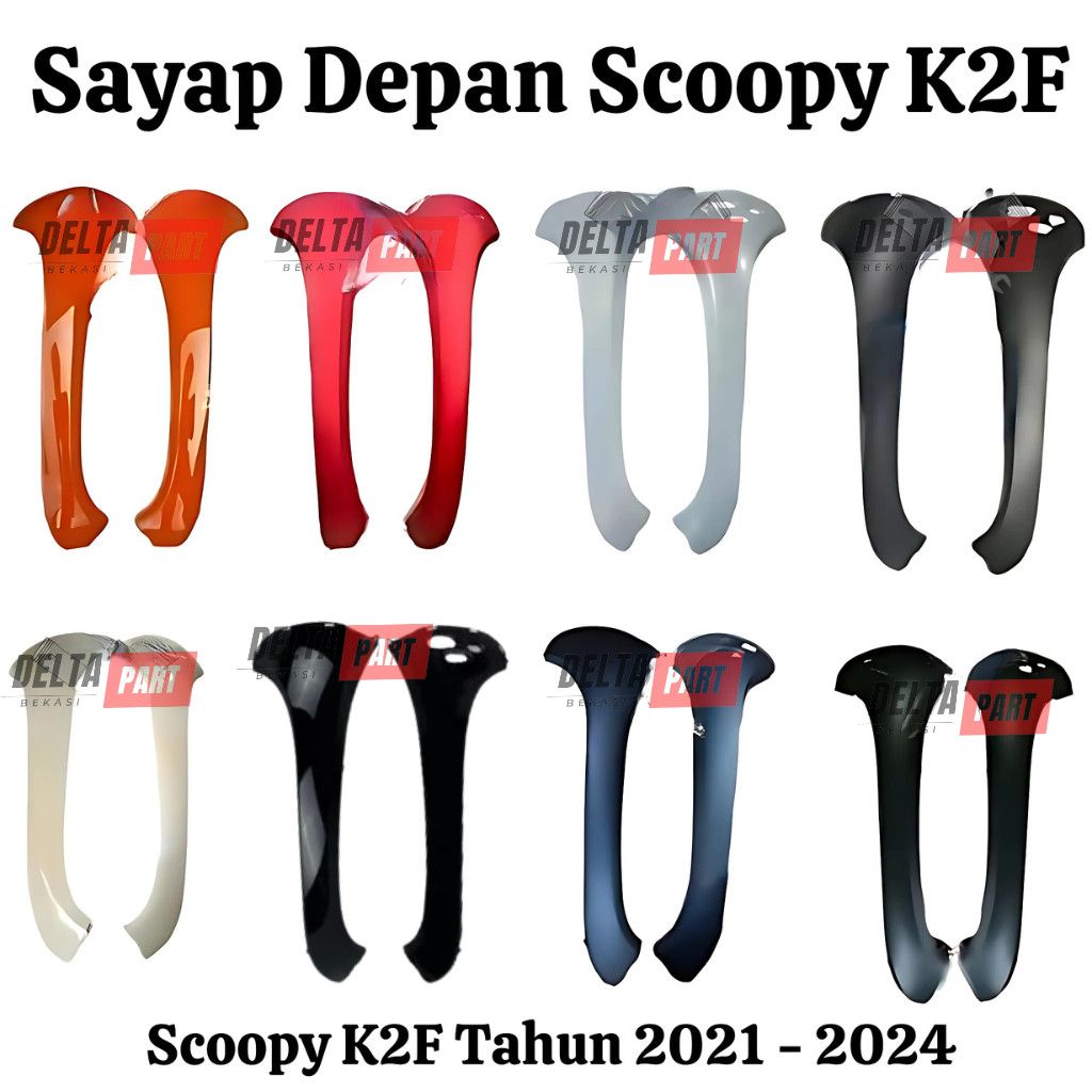 Sayap Kap Depan Cover Body Depan Scoopy New ESP Prestige Sporty Stylish K2F 2021 2022 2023 2024 Orig